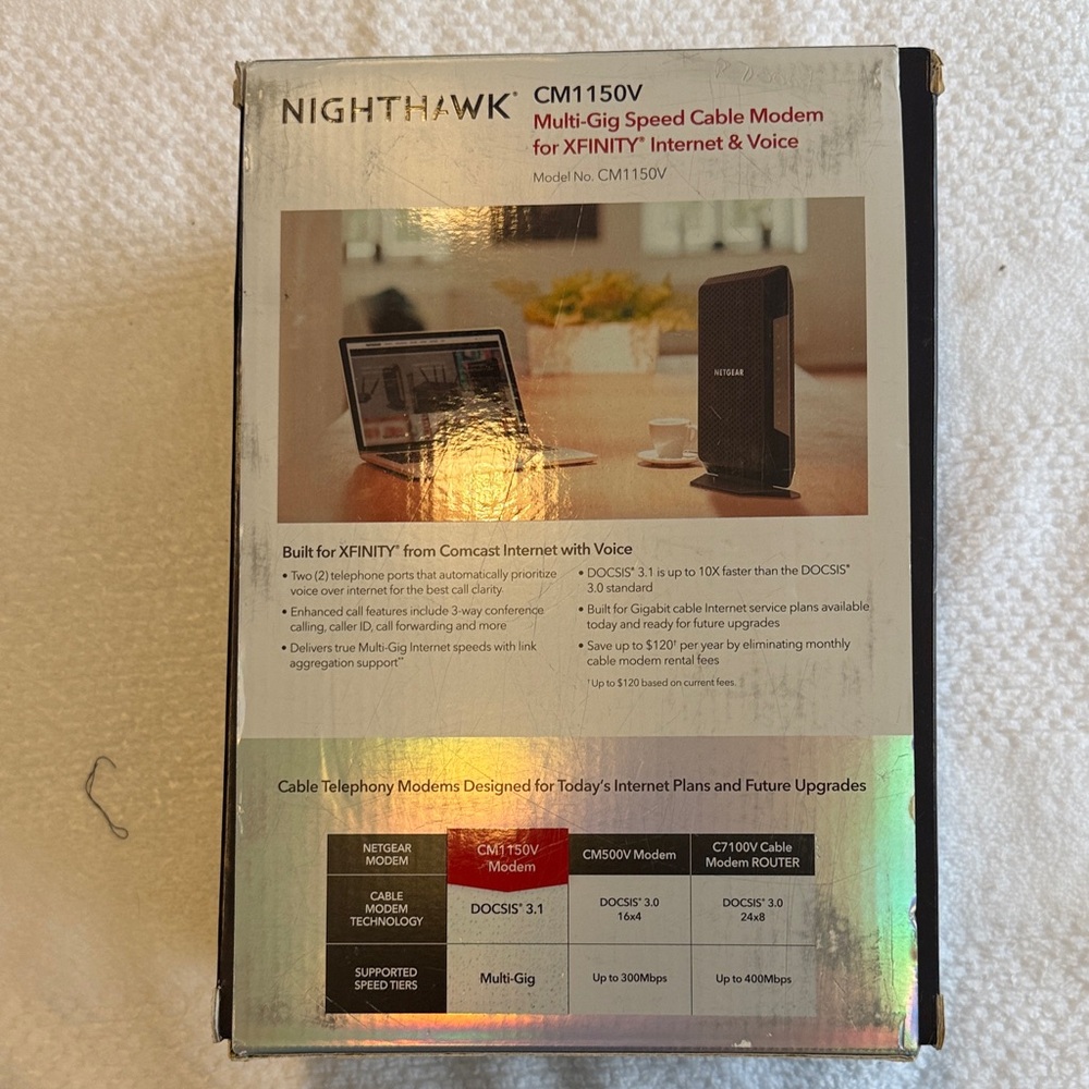NETGEAR Nighthawk Multi-Gig Black Modem - Picture 3 of 7